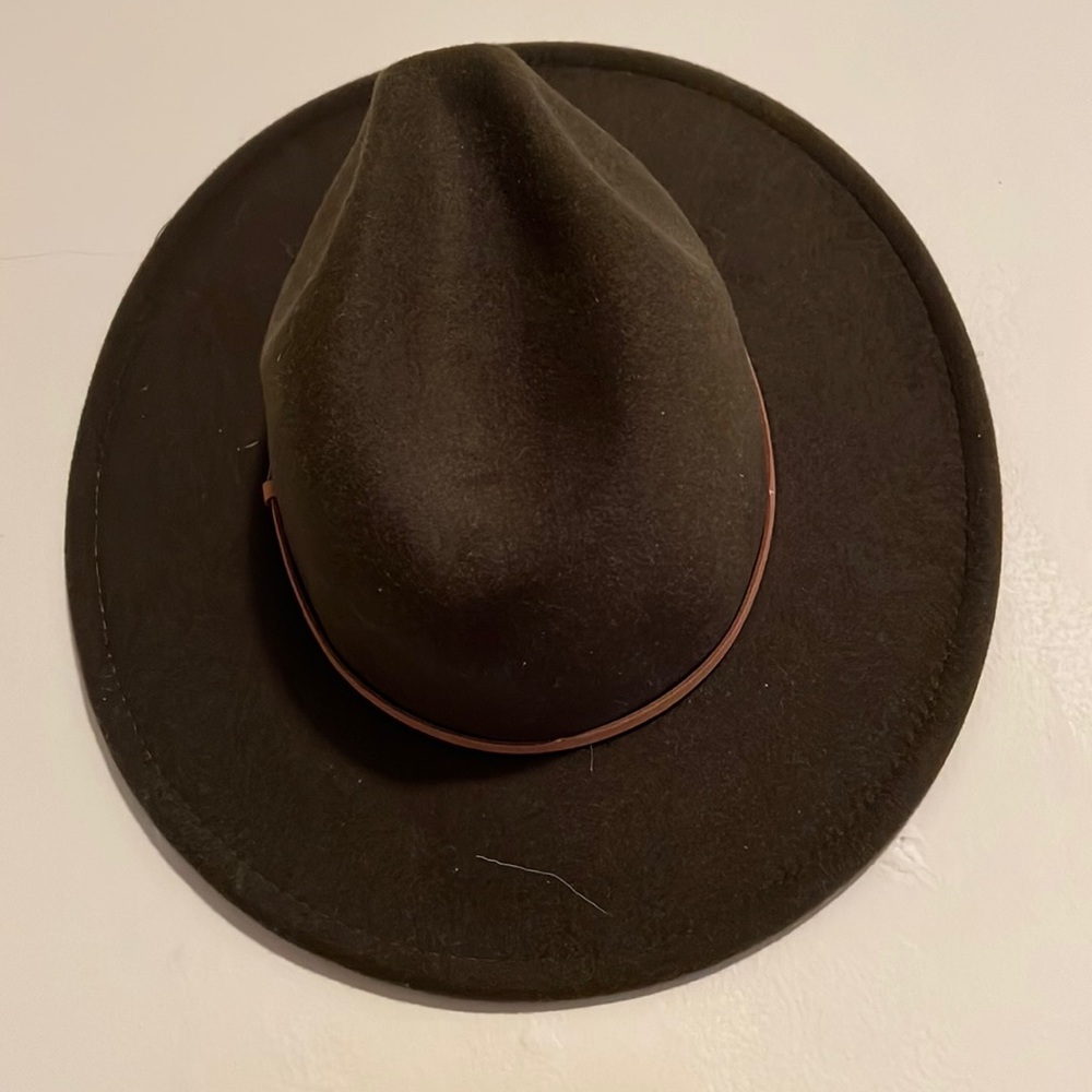 Olive green hat